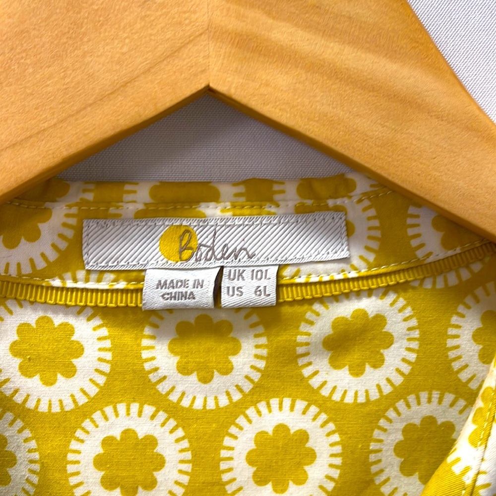 Boden Sophia Shirt Dress 6L - Picture 8 of 9